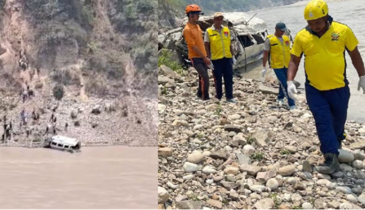 उत्तराखंड में बदरीनाथ हाईवे पर हादसा,टैंपो ट्रैवलर अलकनंदा नदी में गिरा , 12 की मौत 